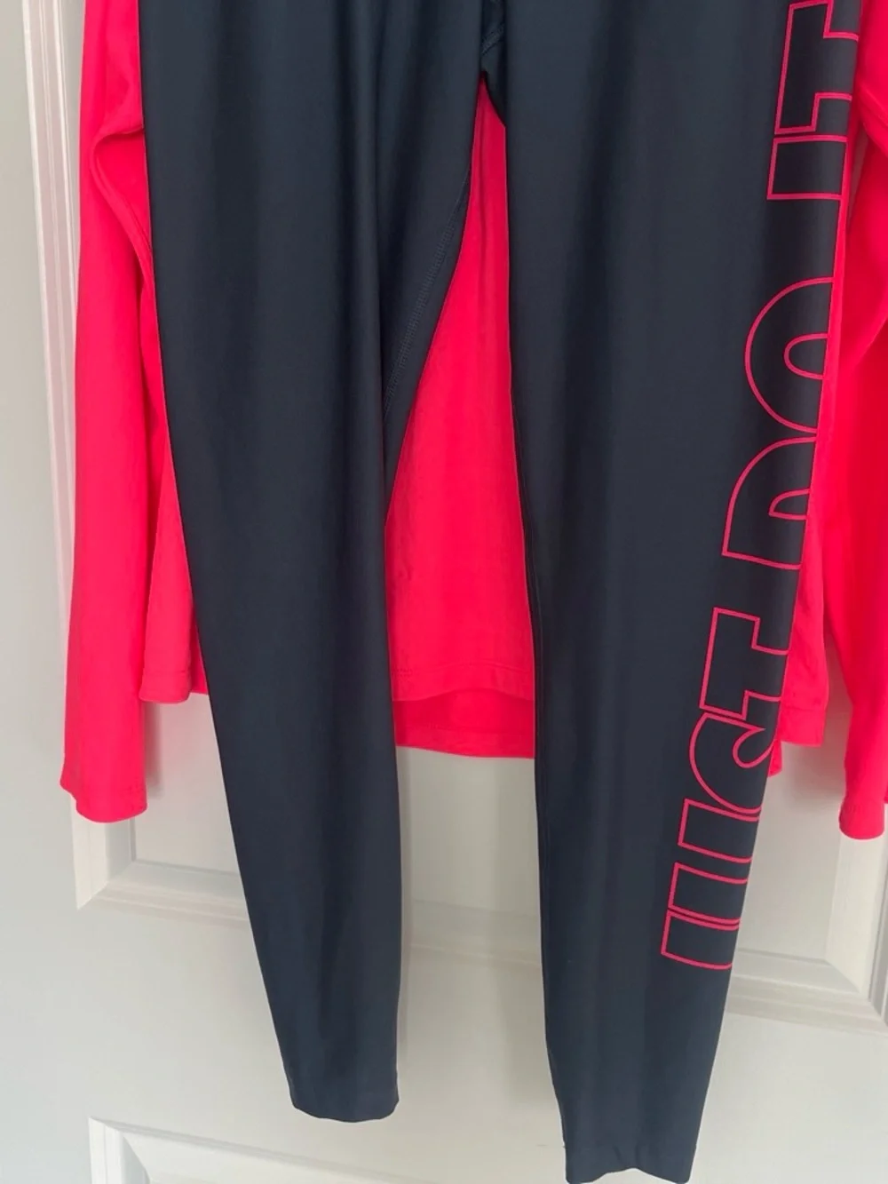 Nike Hot Pink Half-Zip Performance Top and Leggings